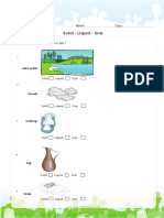 Are The Following Solid, Liquid or Gas ?