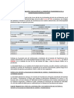 Acta Conformación e Instalación Comisión Transferencia