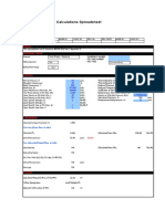 2 Phase Relief Calculations Spreadsheet: Basis General Data