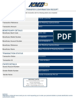 Proof of Payment Mega Chemicals