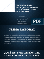 Metodología para Estructurar Instrumentos de Evaluación Del Clima