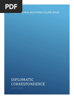 Diplomatic Correspondence PDF PDF