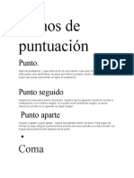 Signos de Puntuación