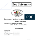 3rd Year3Sim DB Group Assignment Biruk Ermiast ID 0059-15 Weekend