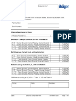 Electrical Safety Test Form Caleo PDF