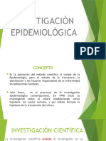 Investigacion Epidemiológica