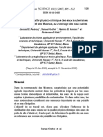 Analyse de La Qualité Physico-Chimique Des Eaux Souterraines