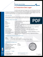 Acr Smartbutton Temperature Data Logger: Product Specifications