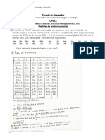 Tarea 2 - Medidas de Tendencia Central