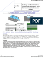 V Notch Weir Discharge Calculator and Equations