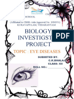 Biology Investigatory Project On Eye Diseases