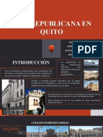 Arq. Republicana en Quito