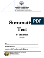 Grade 5 Summative Test Cover PDF