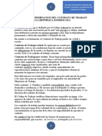 Formacion y Terminacion Del Contrato de Trabajo en La Republica Dominicana