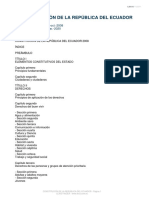 Constitución de La República Del Ecuador Subido 13 de Noviembre