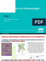 (CLASE 1) Introducción A La Farmacología PDF