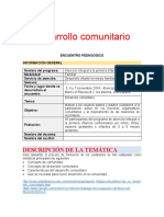 Encuentro Noviembre Desarrollo Comunitario 2018