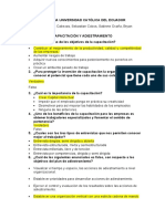 Preguntas Capacitación y Adiestramiento