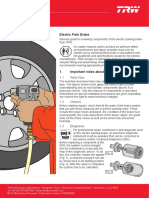 Electric Park Brake: 1.1 Work Flow