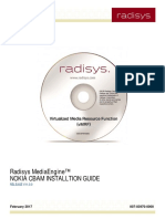 Radisys Mediaengine™ Nokia Cbam Installtion Guide: Release V11.0.0