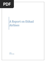 A Report On Etihad Airlines: Admin (Pick The Date)