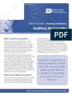 Auditory Neuropathy