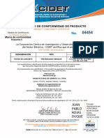 Cert Postes 04454F Titan