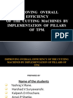 Improving Overall Efficiency of The Cutting Machines by Implementation of Pillars of TPM