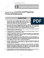 Adjusting Accounts and Preparing Financial Statements: Questions