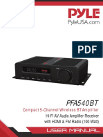 PFA540BT: Compact 5-Channel Wireless BT Amplifier