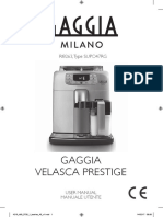 Gaggia Velasca Prestige Full Manual