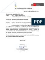 Informe Mensual Setiembre ISABEL FONSECA