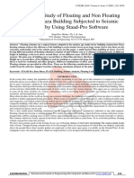 Comparative Study of Floating and Non Floating Column of Plaza Building Subjected To Seismic Loading by Using Staad-Pro Software