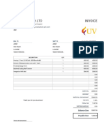 Invoice Asim Lahore