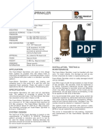 Foam-Water Sprinkler: Model F1 & H