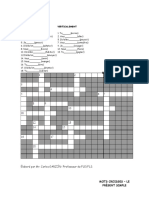 Mots Croises Grammaire A1 Et A2 Activites Ludiques Exercice Grammatical Feuille de - 90155