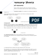 Summary Sheets: Compounds and Mixtures