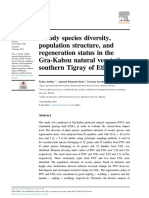 Woody Species Diversity Population Structure and R PDF