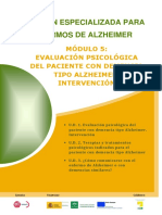 Modulo 5. Evaluacion Psicologica Del Paciente Con Demencia. Tipo Alzheimer. Intervencion PDF