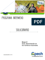 Guía 16 Aproximación de Irracionales Solucionario