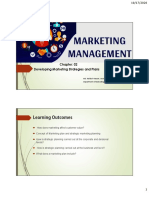 Learning Outcomes: Developing Marketing Strategies and Plans