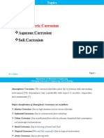 Atmospheric Corrosion: Aqueous Corrosion Soli Corrosion