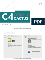 Citroen C4 Cactus Handbook