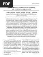 Pennington Et Al. 2004. Introduction and Synthesis. Plant Phylogeny and The Origin of Major Biomes.