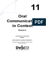 Oral Communication in Context: Luzviminda P. Laureniana