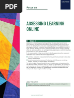 Assessing Learning Online: Focus On