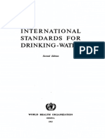 WHO International Standards For Drinking Water PDF