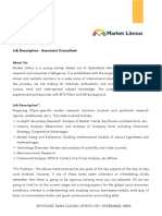 JD - Associate Consultant - Market Litmus