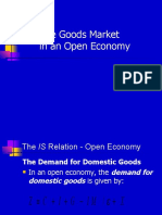 The Goods Market in An Open Economy