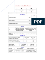 Características Técnicas Subaru Forester